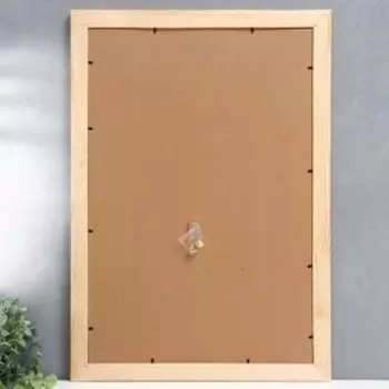 Фоторамка 40х60 см белое дерево пр. № 3 (пластиковый экран)