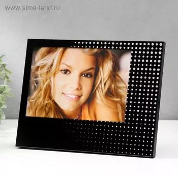 Фоторамка алюминий MZL "Текстура" 13х18 см чёрный