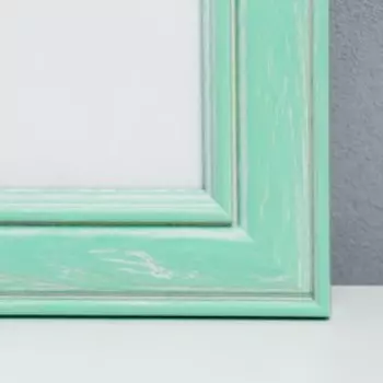 Фоторамка дерево Polina 50х70 см зеленая (пластиковый экран)