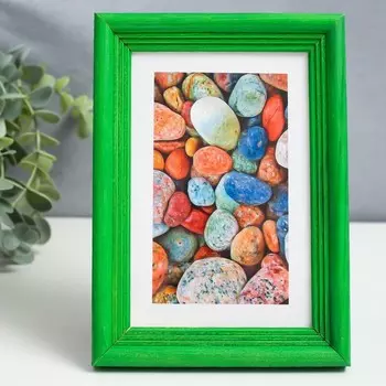 Фоторамка дерево с20 10х15 см, зеленая