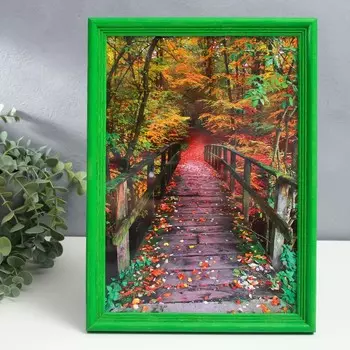 Фоторамка дерево с20 21х30 см, зеленая