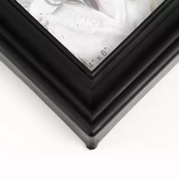 Фоторамка коллаж на 4 фото 10х15 см, 32х32 см, чёрный