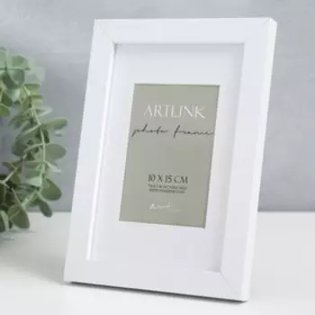 Фоторамка для фото 1015 см Ellis, МДФ, с паспарту, белый