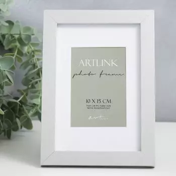 Фоторамка для фото 1015 см Ellis, МДФ, с паспарту, серебро