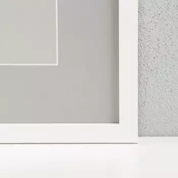 Фоторамка МДФ "Nina" 40x50 см, белый (пластиковый экран)