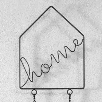 Фоторамка МДФ подвесная на цепочке "HOME" 10х15 см