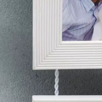 Фоторамка на 3 фото 10х15 подвесная 5N белая (пластиковый экран)