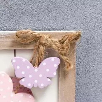 Фоторамка на 5 фото "Hearts and Butterflies" 1 x 5х7, 4 x 4х4, бежевая