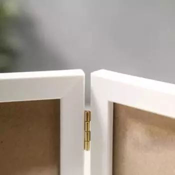 Фоторамка на 2 фото 1015 см Keep memories «Двойная», пластик, белый, (пластиковый экран)