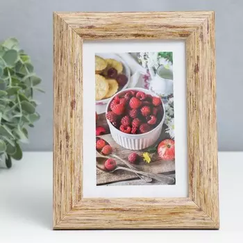 Фоторамка пластик 10х15 см 742 ольха (пластиковый экран)