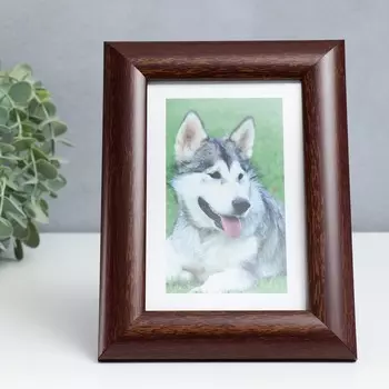 Фоторамка пластик 10х15 см 742 орех (пластиковый экран)