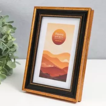 Фоторамка пластик 10х15 см "Толедо" черный дуб