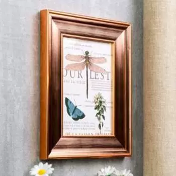 Фоторамка пластик 13х18 см "Оливия" медная 24х19х1,7 см