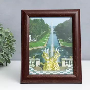 Фоторамка пластик 15х21 см 742 орех (пластиковый экран)