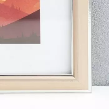 Фоторамка пластик 21х30 "Мираж" розовое золото