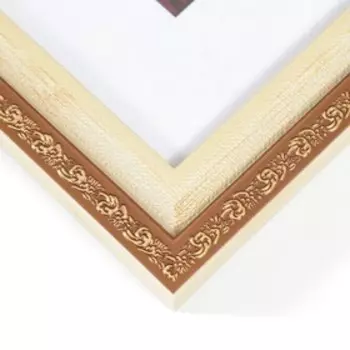 Фоторамка пластик 21х30 см "Антик" лен