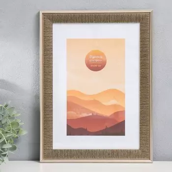 Фоторамка пластик 21х30 см "Бьерн" платина