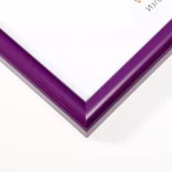 Фоторамка пластик 21х30 см, фиолетовый (пластиковый экран)