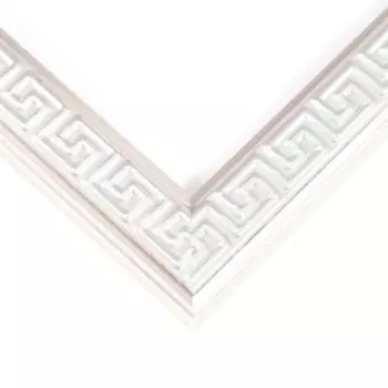 Фоторамка пластик 21х30 см "Меандр" серебро