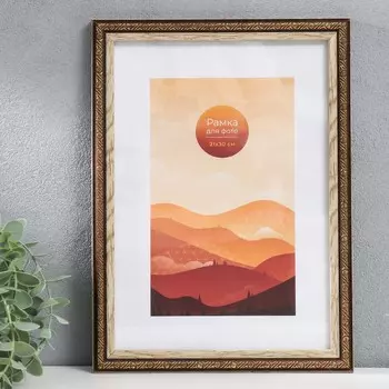 Фоторамка пластик 21х30 см "Нива" ольха