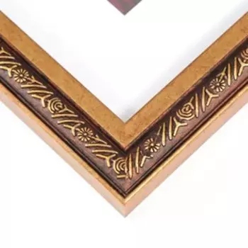 Фоторамка пластик 21х30 см "Нива" старое золото