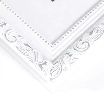 Фоторамка пластик 21х30 см "Садко" белый с серебром