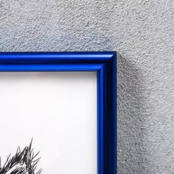 Фоторамка пластик 21х30 см, синий (пластиковый экран)