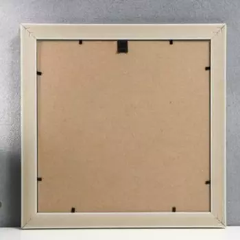 Фоторамка пластик 25х25 см, белый (пластиковый экран)