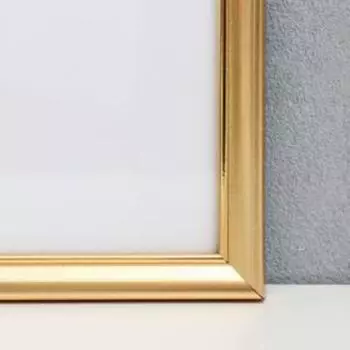 Фоторамка пластик 25х25 см, золото( пластиковый экран)