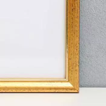 Фоторамка пластик 30х30 см, состаренное золото (пластиковый экран)
