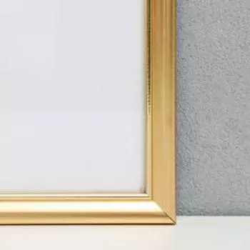 Фоторамка пластик 30х30 см, золото( пластиковый экран )