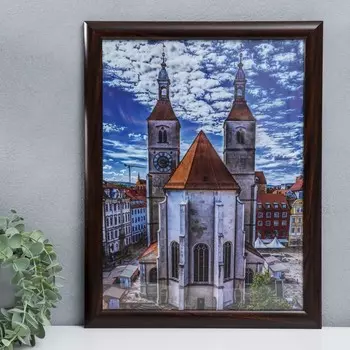 Фоторамка пластик 30х40 см 742 венге (пластиковый экран)