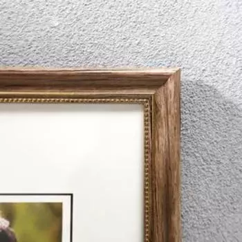 Фоторамка пластик 30х40 см "Эко-стиль с золотой рамкой" 42,7х32,7 см