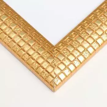 Фоторамка пластик 30х40 см "Клетка" золото 44,5х34,5 см