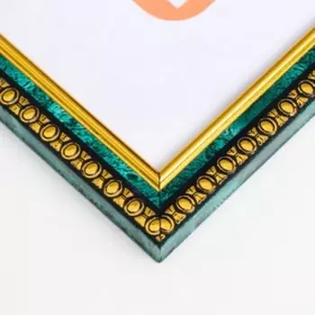 Фоторамка пластик 30х40 см малахит (985)