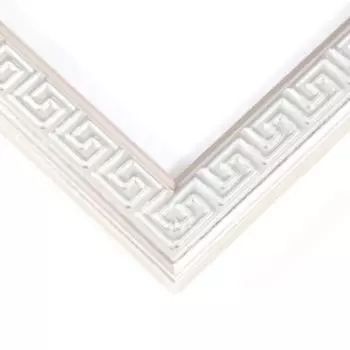 Фоторамка пластик 30х40 см "Меандр" серебро