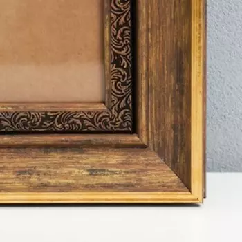 Фоторамка пластик 30х45 см "Монарх" золотая патина