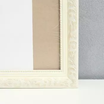 Фоторамка пластик 40х40 см, белый (пластиковый экран)