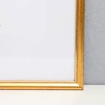 Фоторамка пластик 40х50 см, состаренное золото (пластиковый экран)