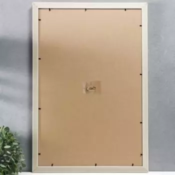 Фоторамка пластик 40х60 см, белый (пластиковый экран)