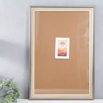 Фоторамка пластик 40х60 см "Дамаск" стальной