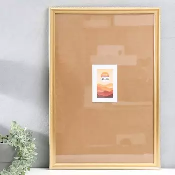 Фоторамка пластик 40х60 см "Пастель" золото