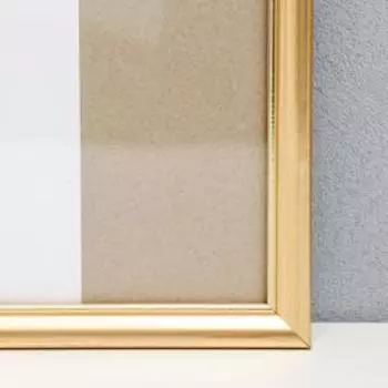 Фоторамка пластик 45х45 см, золото (пластиковый экран)