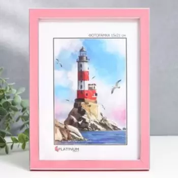 Фоторамка для фото 1521 см Keep memories «Акварель», пластик, розовый, (стекло)