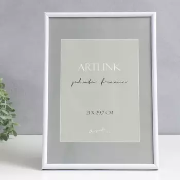 Фоторамка для фото 2129.7 см, (A4) Decoline, пластик, белый