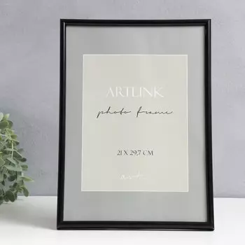 Фоторамка пластик "Decoline" 21х29,7 см, (A4) чёрный