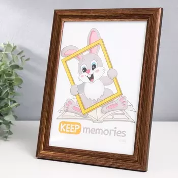 Фоторамка пластик "Феерия" 15х21 см, бронза