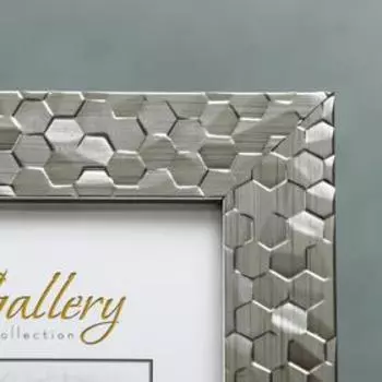 Фоторамка для фото 1015 см «МИРАМ», пластик, металлик, (пластиковый экран)