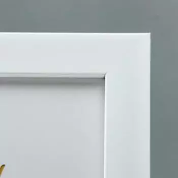 Фоторамка пластик "МИРАМ" 13х18 см, 641861 белый (пластиковый экран)