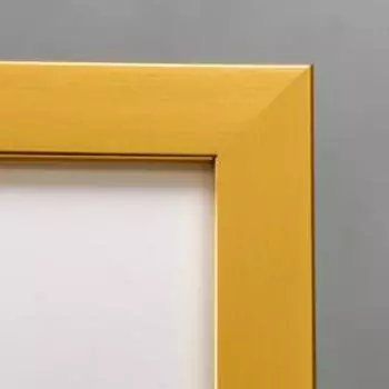 Фоторамка пластик "МИРАМ" 15х21 см, 641811 золото (пластиковый экран)